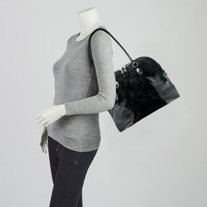 ✨VALENTINO✨Leather & Suede ‘Leaves’ Dome Satchel